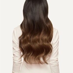 20” Luxy Hair Seamless Ombre Chestnut Clip-In Hair Extensions